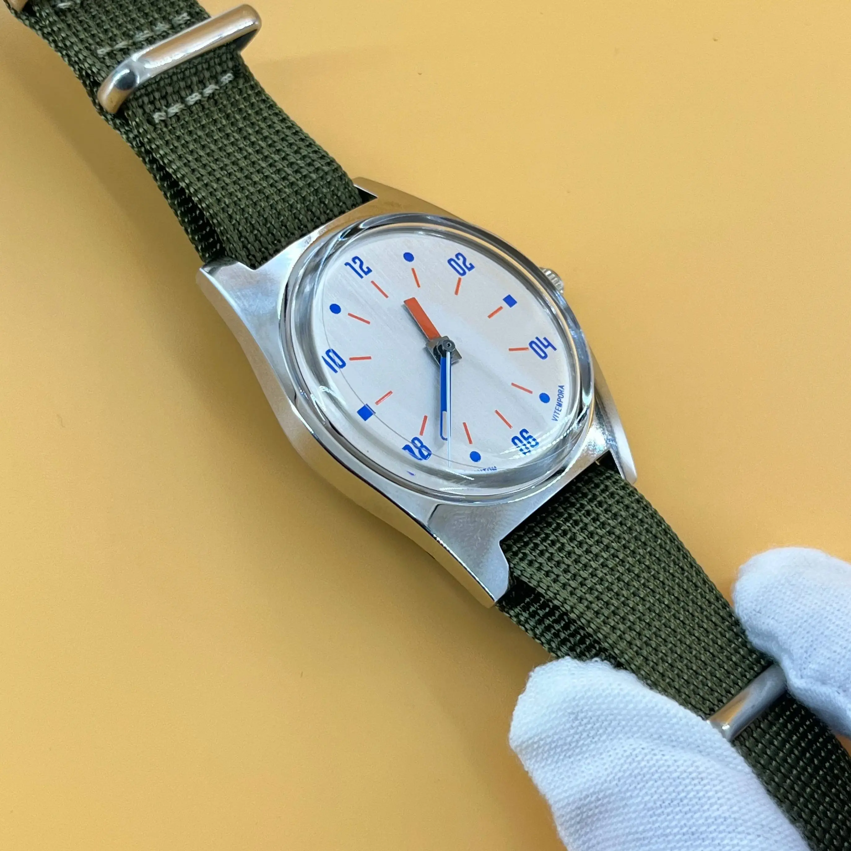 PHANTOM 7120 Bauhaus Hand Wind Mechanical Watch Men Waterproof Slim Wristwatch Daily Business Birthday Gift for Husband Father