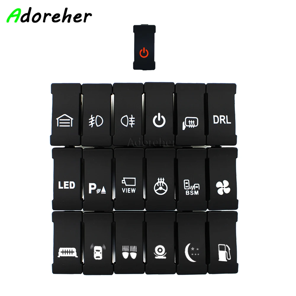 

Modified Fog Lights LED Radar Recorder Sensor Steering Wheel Heated Power Push Button Switch for Iveco Daily Accessories