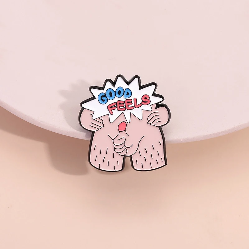 

Good Feels Enamel Pins Custom Black Humorous Quotes Brooches Lapel Badges Wholesale Inspiration Jewelry Gift For Best Friends