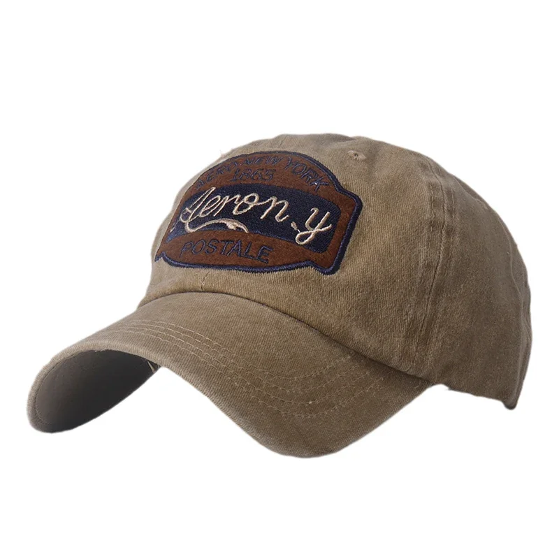 Washed Cotton Baseball Cap for Women and Men Retro Truck Driver Cap Fashion Letter Embroidery Snapback Hat Unisex Bonnet Gorras