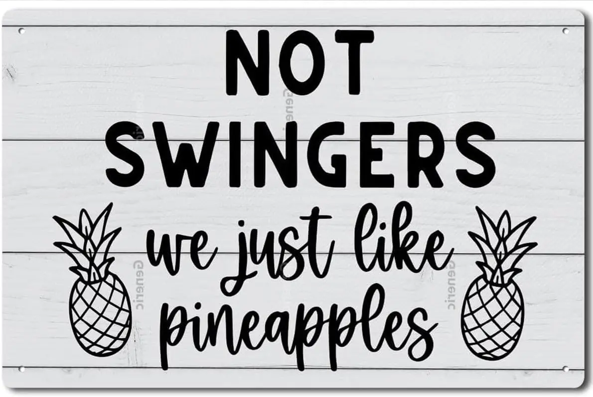 MATou Funny We Just Like Pineapples Canvas Wall Art Prints,Summer Pineapple Paintings Prints Artwork for Fruit Themed Decor sign