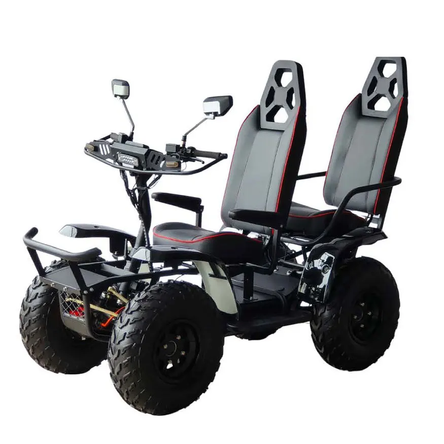 Klein 4 Wheel Driving Electric Scooter ATV Vehicle Off Road All-terrain 6000w 60v 50Ah 4 Wheeler Atv For Adults With 2 Seats