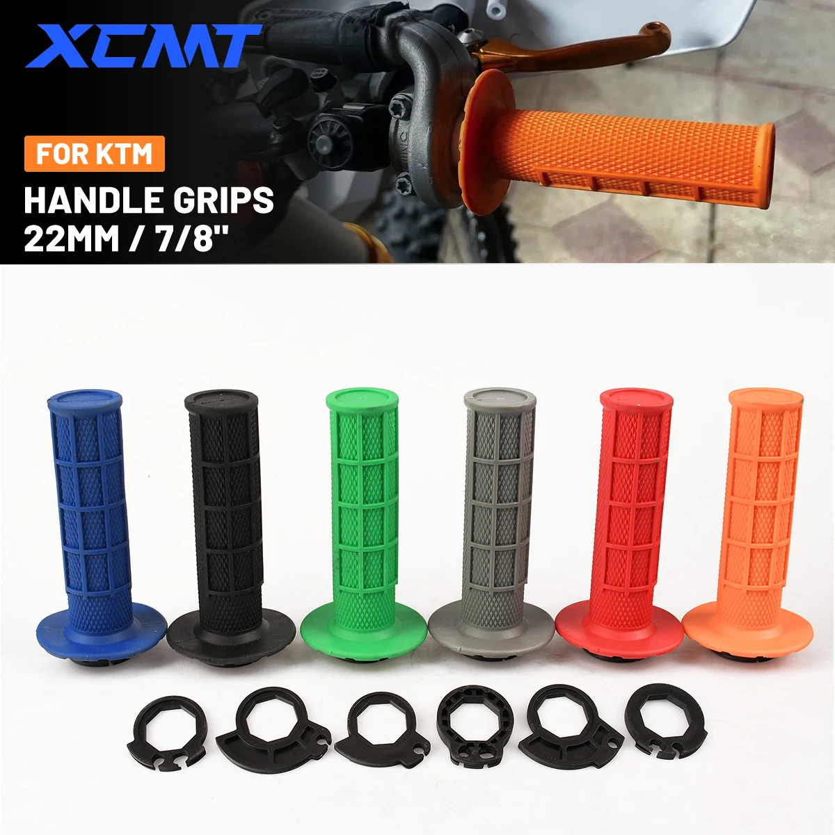 Snap-on Cam Lock-on Motorrad-Handgriffe 7/8" 22mm Lenkergriffe für KTM SX SXF EXC EXCF XC XCF 125-500 Dirt Bike