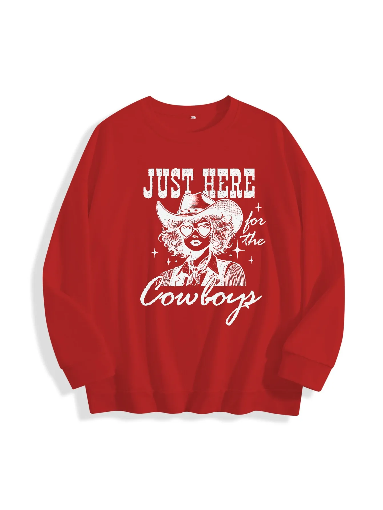 

Белый модный разноцветный джемпер с круглым вырезом в стиле вестерн для девочек, женский свободный крой из чистого хлопка для осени и зимы для занятий спортом на Хэллоуин