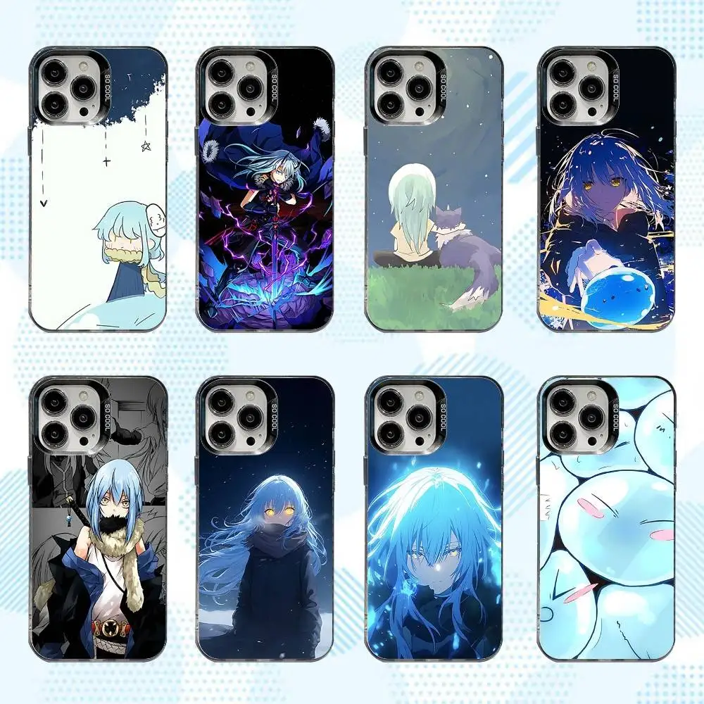 

Slime Anime R-Rimuru Phone Case For iPhone 16,15,14,13,12,11,Mini,Pro,SE,MAX White Matte Shockproof Cover