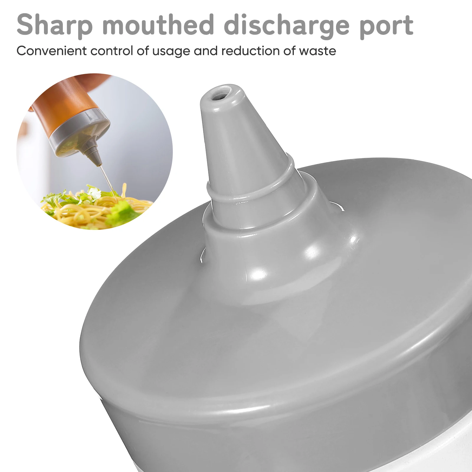 

4Pcs Sauce Dispenser Bottle Leak Proof Squeeze Design for Jam Ketchup Mustard Easy Clean Kitchen Gadget Grey Squeeze Bottle