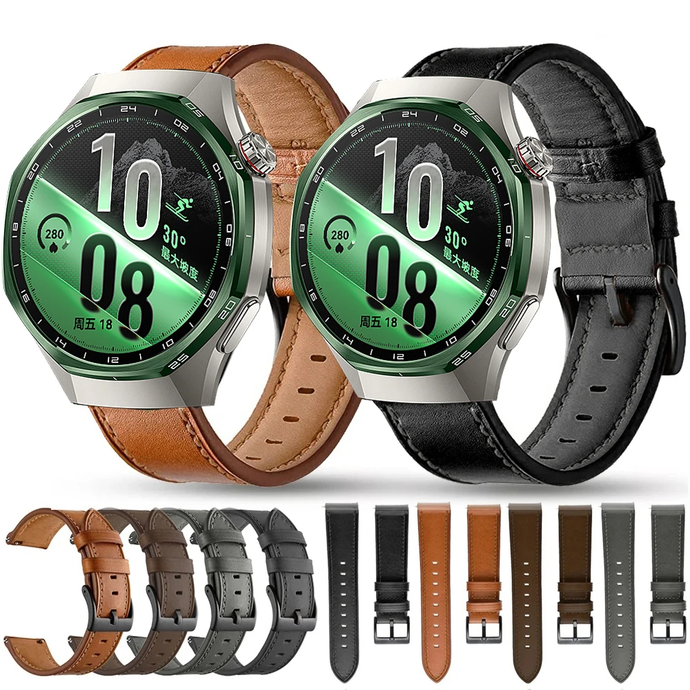 Leather Strap for Huawei Watch GT 7 Pro 46mm Wriststrap Quick Releas Band for Huawei Watch GT7 Pro 22mm Bracelet Accessories