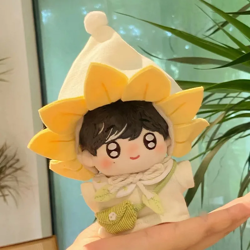 Vestiti per bambole da 10 cm Adorabile gilet e gonna in cotone con stelle marine, simpatico costume da compagno di giochi, accessori giocattolo intercambiabili per bambole