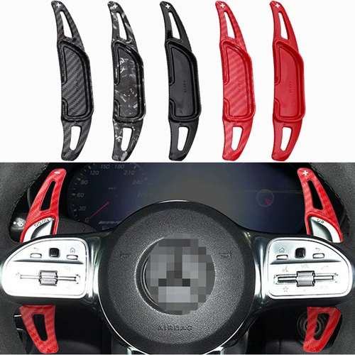Para mercedes-benz AMG A35 A45 C63 E63 S63 G63 C43 CLA GLA GLC GLS GLE 2016-2019 paleta de cambio de volante de coche extender