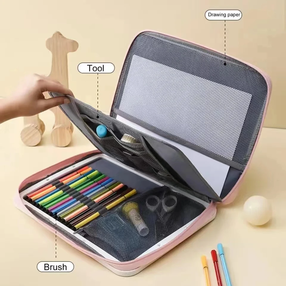 

Sketching Board Bag Large Capacity Writing And Drawing Tote Bag with Shoulder Strap Outdoor Portable Kids Art Bag for School