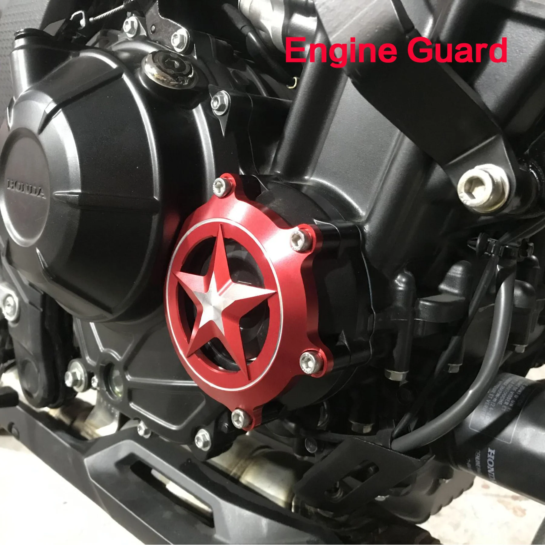 

for HONDA CB400X CB400F CB500X CB500F CM500 NX400 Motorcycle Engine Guard Side Protective Cover CNC Anti-Fall Shell Accessories