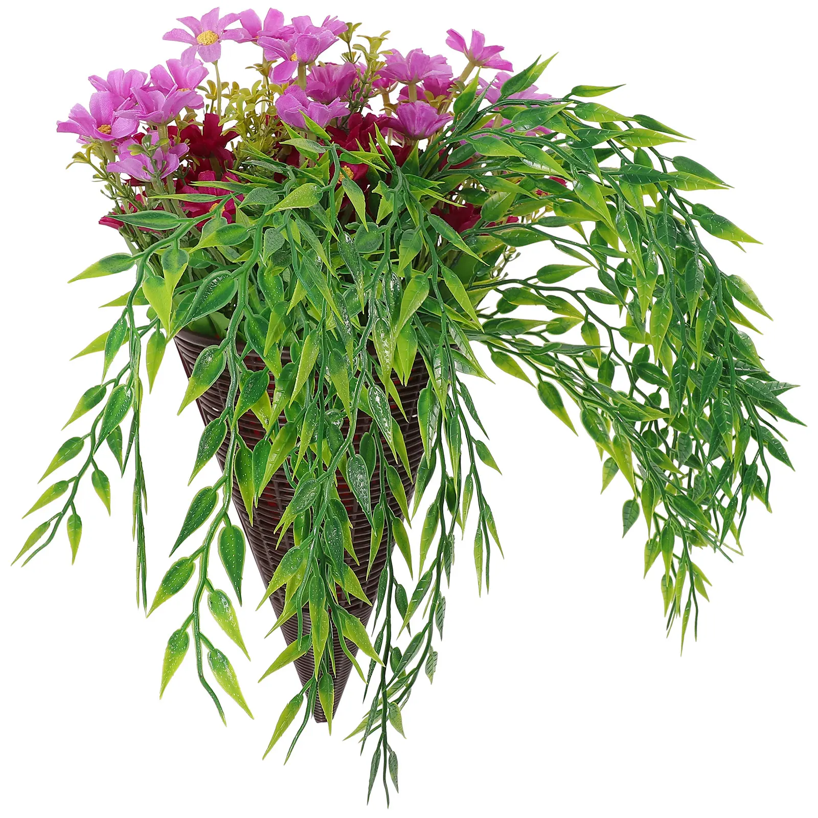 

Simulated Flower Green Plant Hanging Basket Spring Chrysanthemum Wall Flowers for Decoration Artificial
