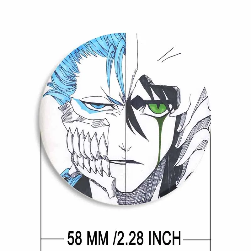 Fashion Jewelry Accessories Bleach Brooch Pins Anime Figure Rukia Renji Byakuya Kuchiki Byakuya Sajin Renji Shuuhei Badge Gifts