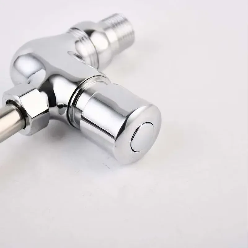 Brass Hand Controlled Smart Toilet Flush Valve Water Saving Eco Friendly Wall Mounted Hotel Urinal Bathroom Hidden Type