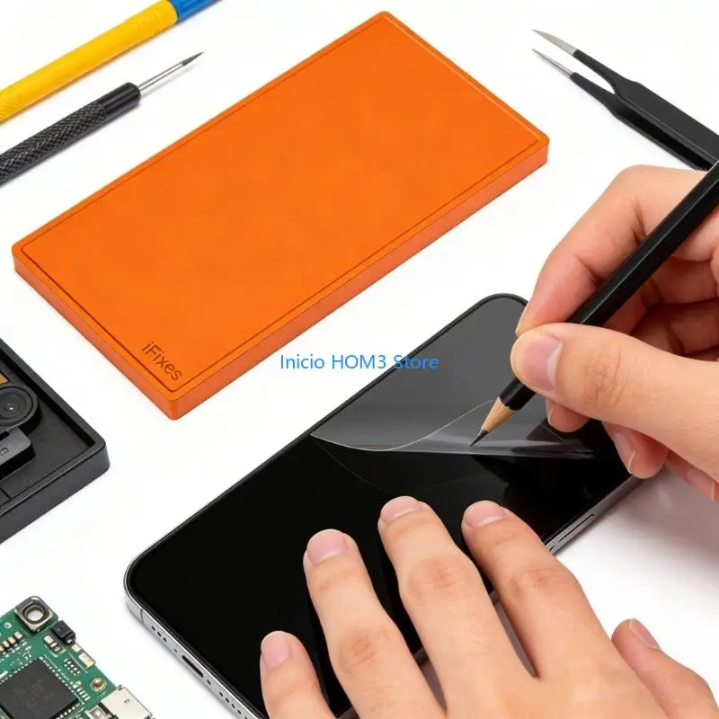 A5YD Professional Phone Screen Adhesive Mat Soft Wear Resistant Pressure Pad for Mobile Device Screen Replacement And Fitting
