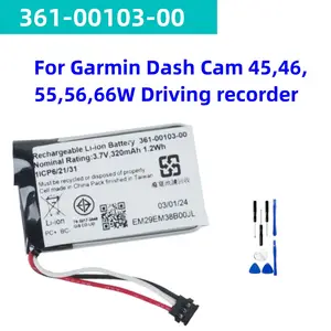 Bilashmart Replacement Battery 361 00103 00 Garmin Dash Cam 4546555666W Driving recorder BackShell Li Po Rechargeable Pack Batteries