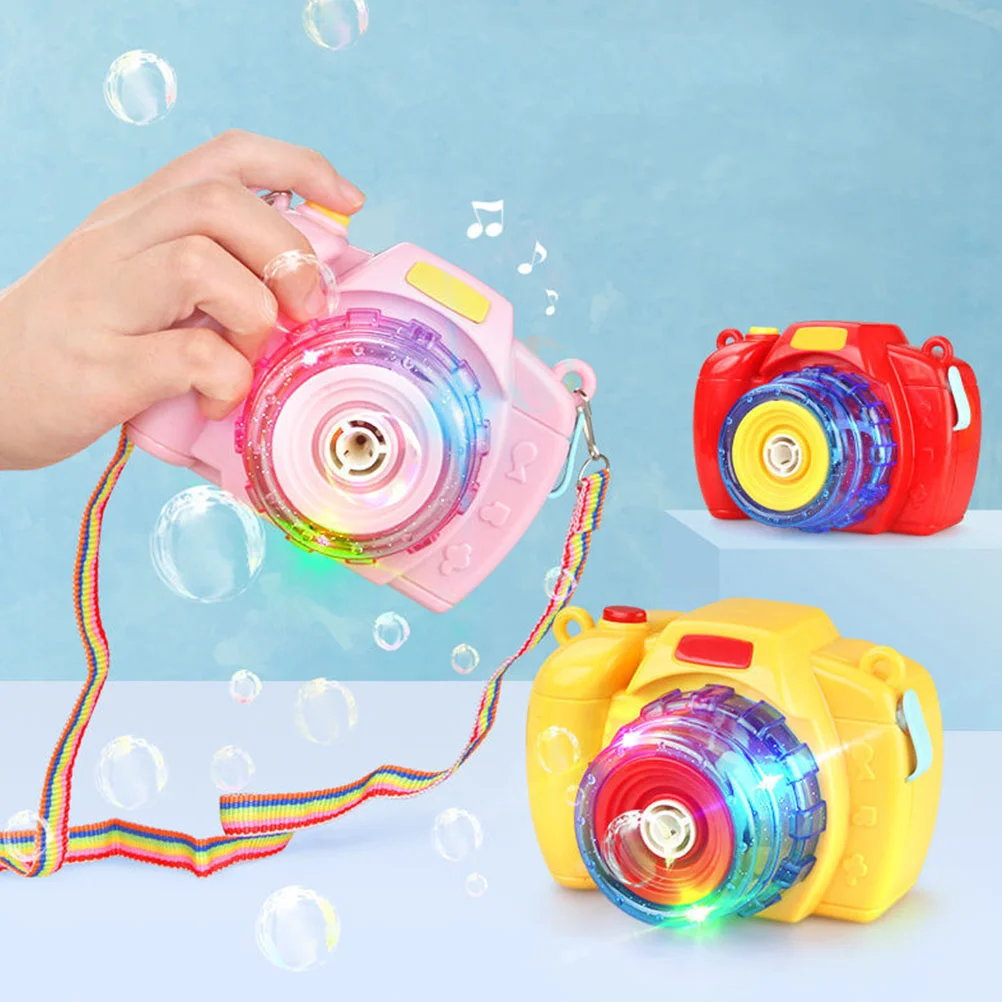 Toy Electric Fun Light and Music Bubble Making Toy Bubble Maker Camera Without for Kids