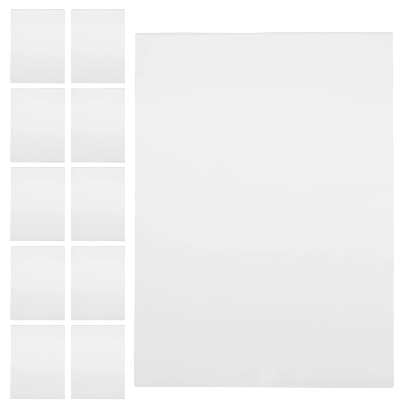 

100pcs Waterproof Laminating Film High Transparency Thick Clear Plastic Sealing Sheets for Photos Documents Family Albums
