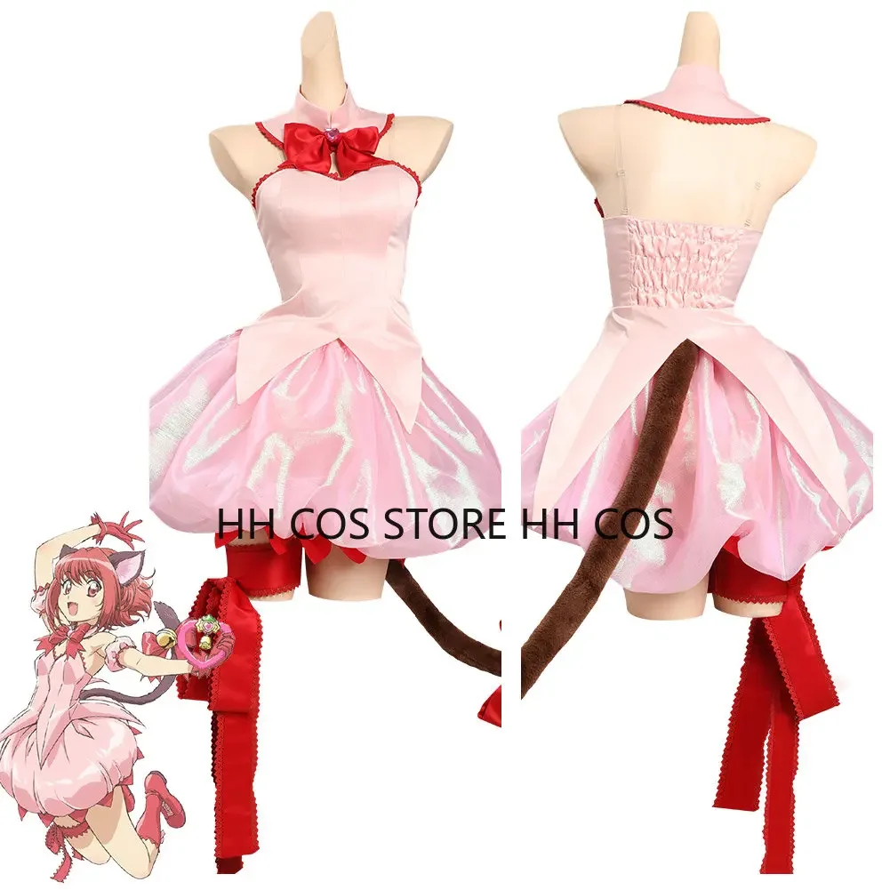 

Tokyo Cos Dress Mew Power Momomiya Ichigo Cosplay Costume Outfits Halloween Carnival Suit Role Play for Ladies Women Clothes