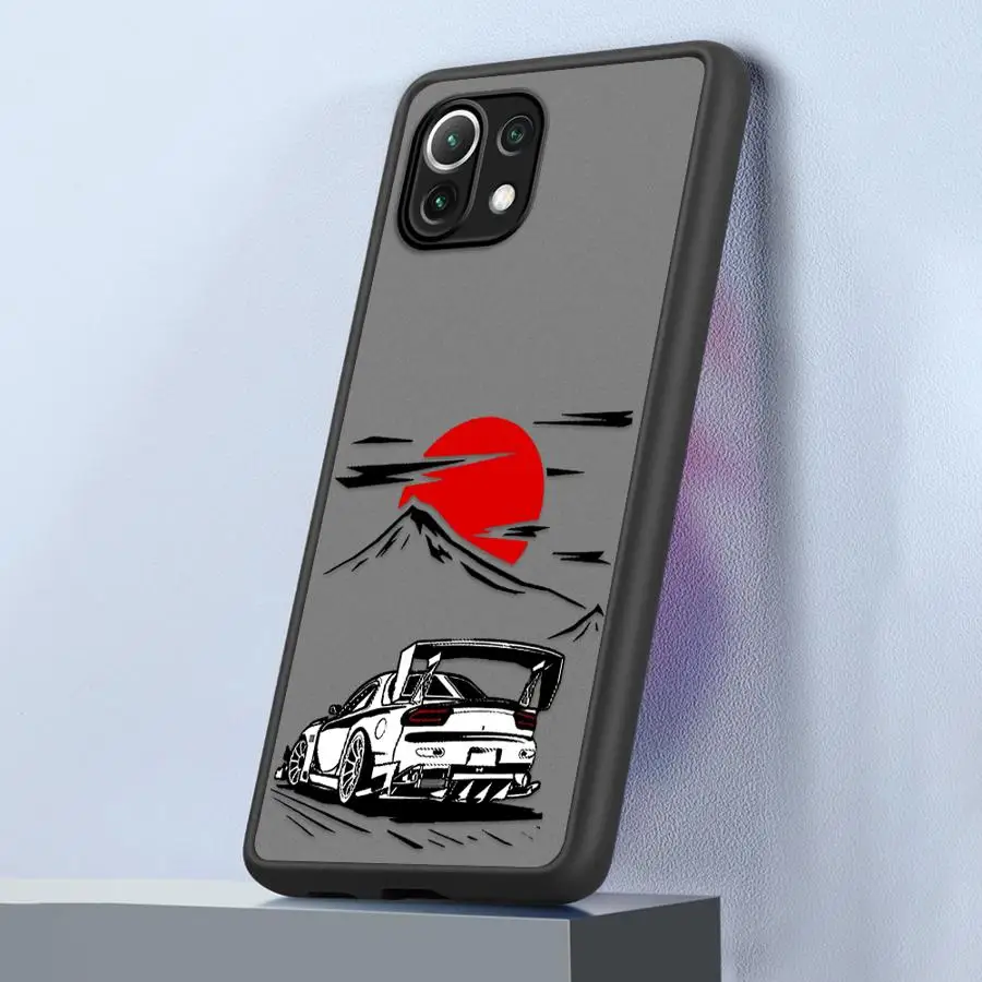 Casing Sampul Lembut Mobil Drift Jepang untuk Xiaomi Mi 12X 12T 11T Pro 11 Lite 11T