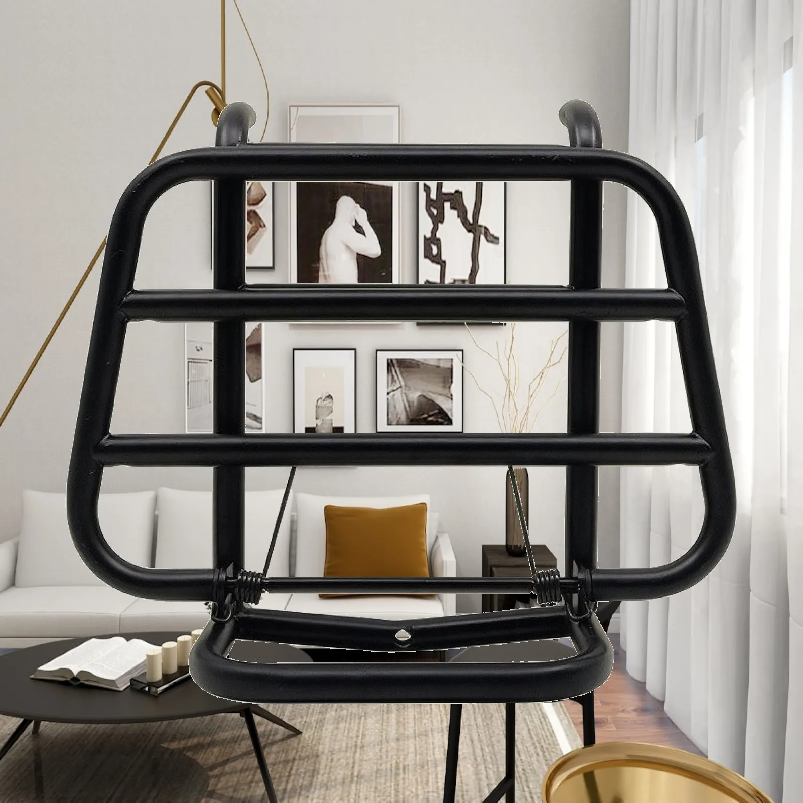 Front Luggage Rack with Mounting Brackets Sturdy Front Luggage Rack Compact Long-Lasting for Commuters, Everyday Errands