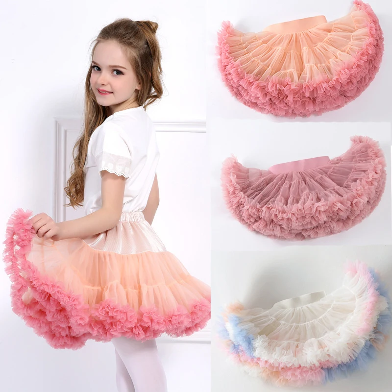 

Baby Girls Tutu Fluffy Skirt Toddler Princess Ballet Dance Tulle Mesh Skirt Kids Cake Skirt Cute Girls Clothes Pettiskirt Dress