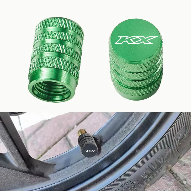 2 個オートバイアクセサリータイヤバルブエアポートステムカバーキャップカワサキ KX250 KX 250 2019-2025 KX250F KX 250F 2004-2025
