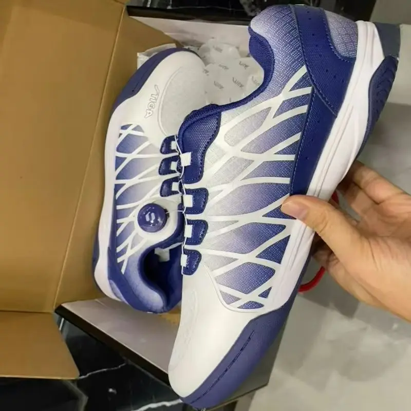 Лидер продаж 2025, мужская и женская обувь для бадминтона, обувь для настольного тенниса с быстрой шнуровкой, унисекс, обувь высшего качества для двора, размер 36-45 для пар