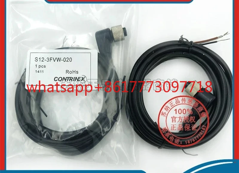 S12-4FVW-020/S08-3FVG-050/100/M12 proximity switch M8 sensor plug wire