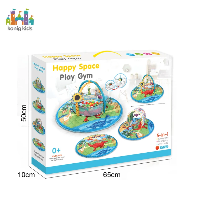 Konig Kids Super Large Inoling Baby Play Polymères, Large Round Storage, Non-ALD Game Polymères, 5 en 1, 30 Ocean Balls