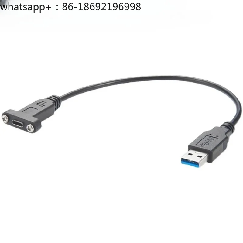 USB Type C To USB3.0 with Screw Panel Mount USB3.1 Data Cable