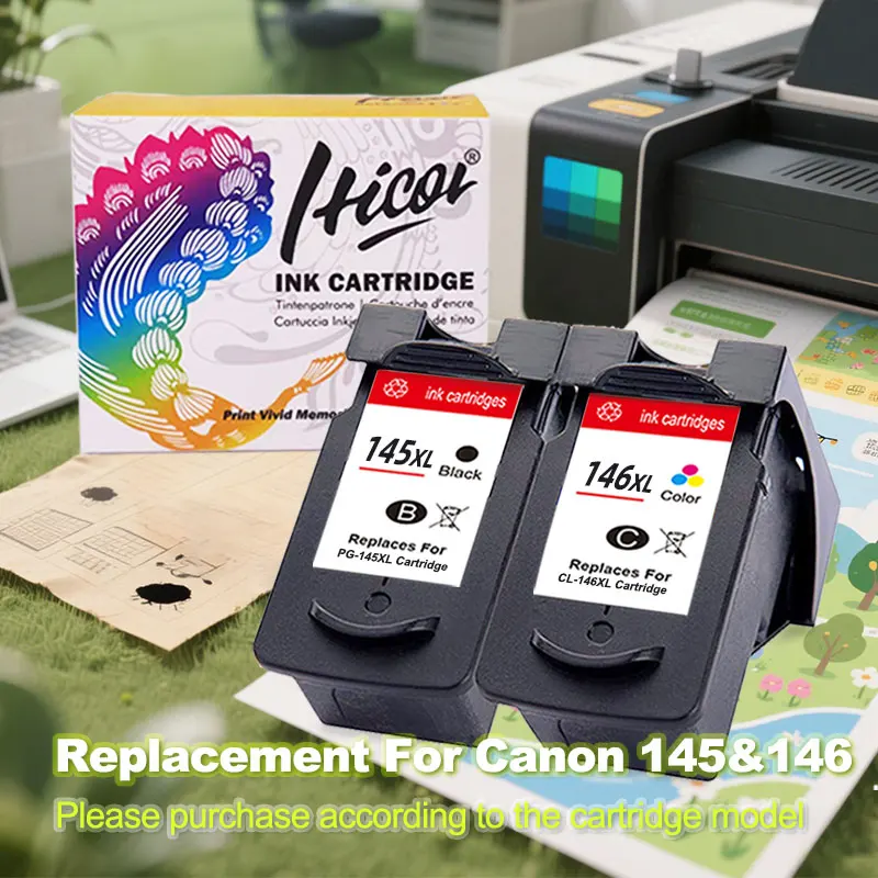 145XL146XL PG 145 146 cartucho de tinta remanufaturado para Canon PG145 CL146 PG145xl CL146xl para impressora canon pixma MG2410 MG2510