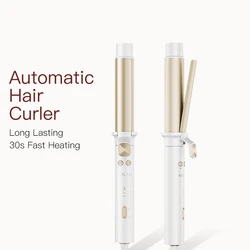 ANLAN Automatic Curling Iron 30s Fast Heating Smart Temperature Control Ceramic Coating Long Lasting Curls Rotary Hair Curler
