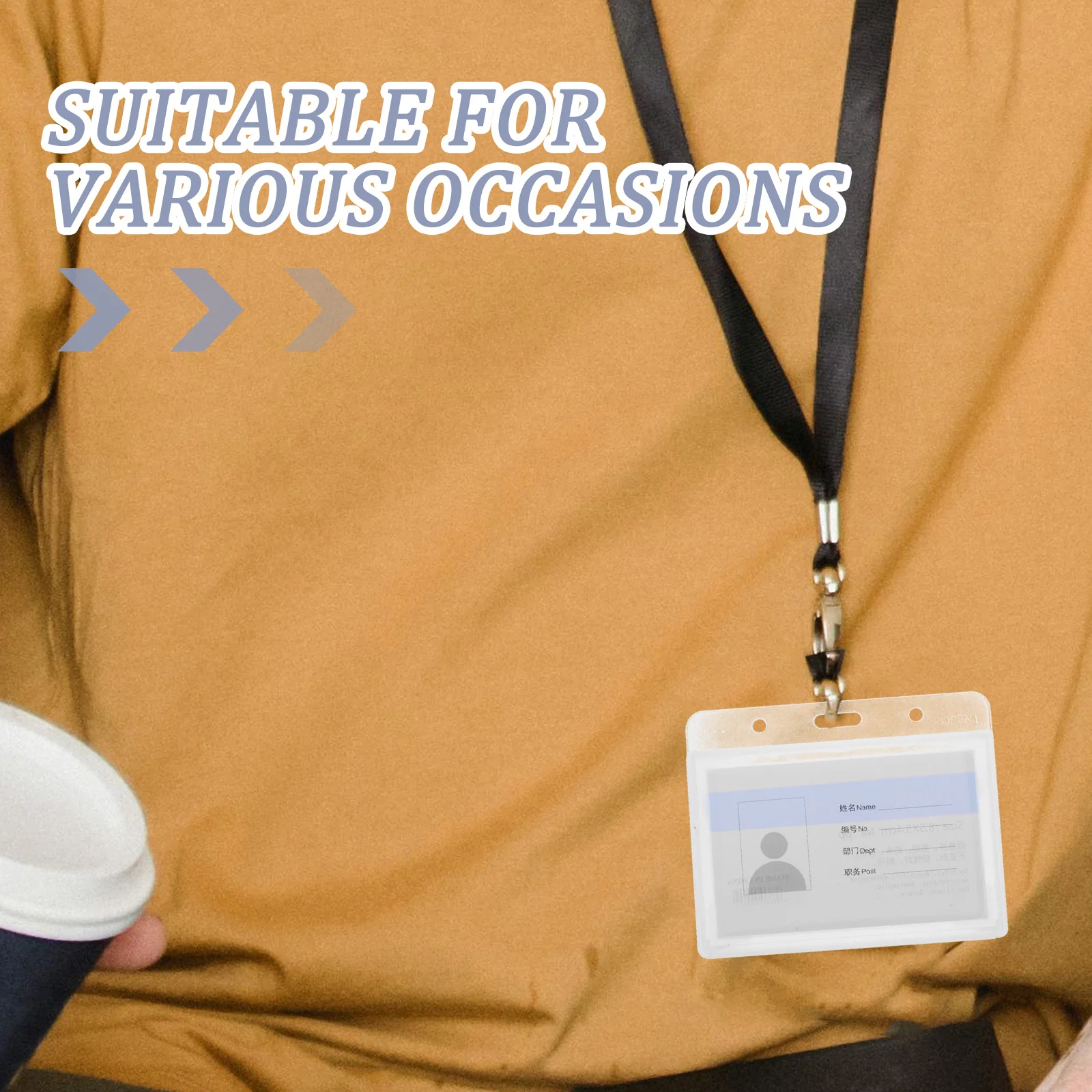 

10 шт. водонепроницаемые держатели для карт, прозрачный пластиковый держатель для бейджа, горизонтальный рукав для удостоверения личности, защитный чехол для бейджа с рабочим именем для персонала