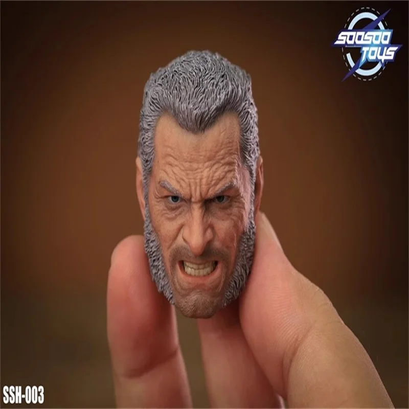 

SSH-003 SOOSOOTOYS 1/6 Soldier Wolf Uncle Head Carving Model Toy Fit 12'' Action Figures In Stock