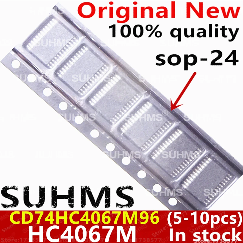 (5-10piece)100% New CD74HC4067M96 74HC4067D HC4067M SOP24 Chipset