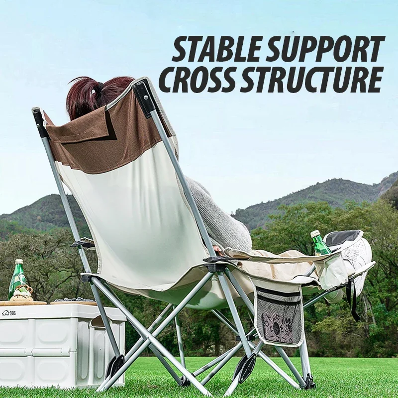 Exploratory outdoor folding lounge chair portable ultra-light fishing chair beach camping director chair backrest stool