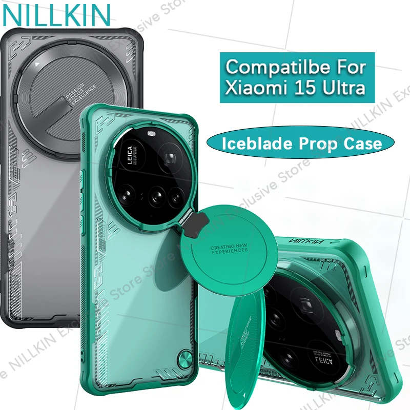 Nillkin für Xiaomi 15 Ultra Mi15Ultra Iceblade Prop Hülle Objektivabdeckung Halterung Handyhülle Anti-Sturz Airbag Schutzhülle