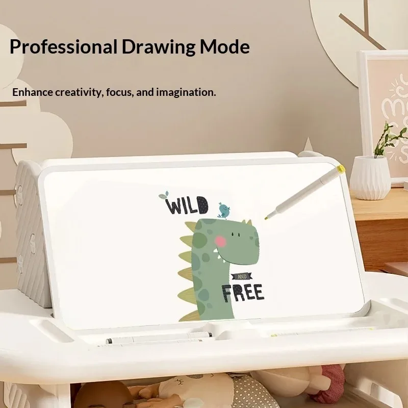 Multifunctional Kids Study Desk Adjustable Height Childrens Learning Table Children Tables Furniture Study Desk Baby Household