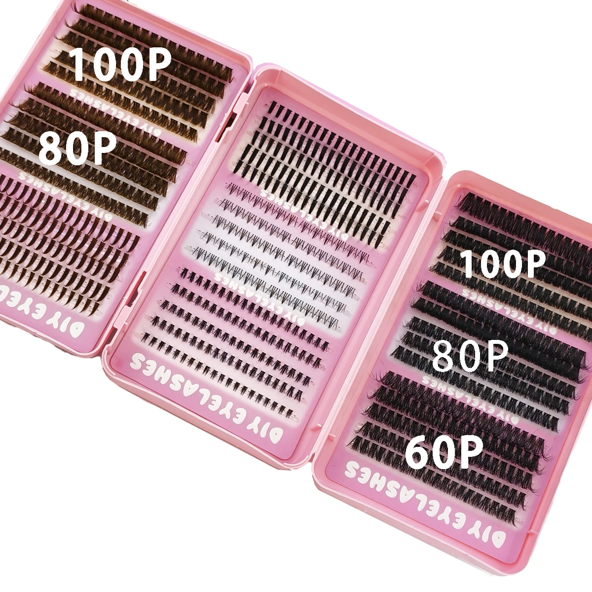 Eyelash Extension Wet Look - AMSDCN マンガラッシュクラスター 780ファンズ ボムトム アイラッシュクラスターキット ウェットルック