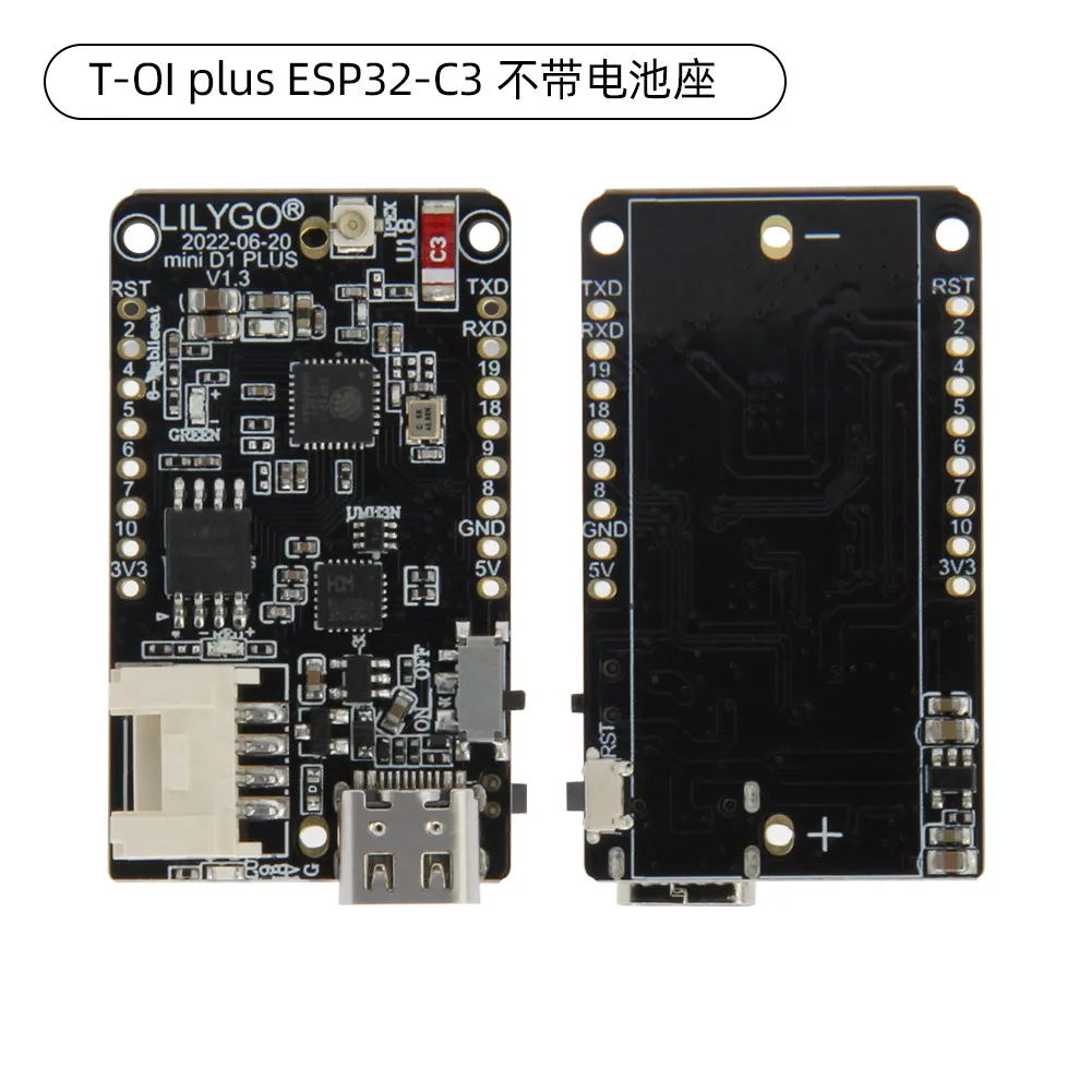 LILYGO T-OI PLUS RISC-V ESP32-C3 MCU WiFi Bluetooth Support 16340