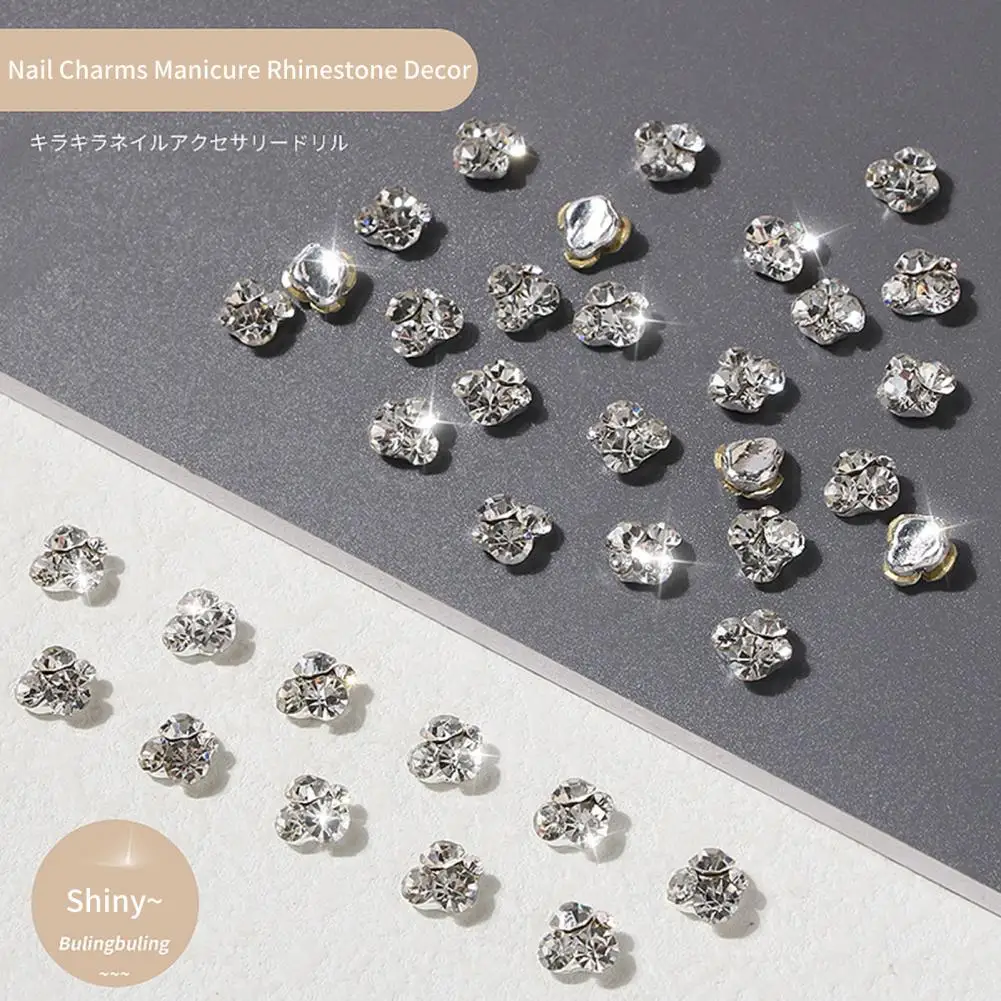 10Pcs Delicate 3D Nail Manicure Craft Rhinestones Ornament Nail Art Decor Eye-catching  Decorative