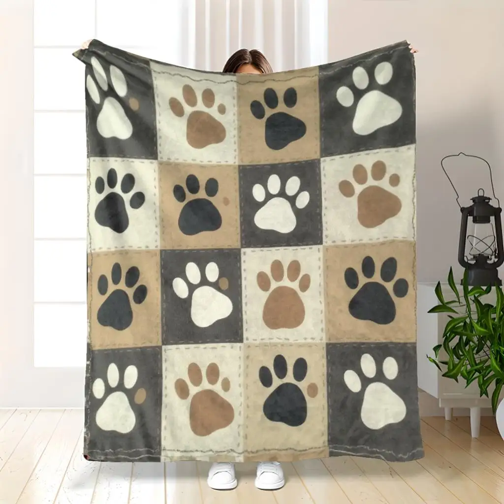 Couverture Douillette et Confortable pour Canapé et Lit, Motif Teckel Tenant un Cœur Rouge sur Fond Noir, Thème Amour, Dévotion pour Animaux de Compagnie