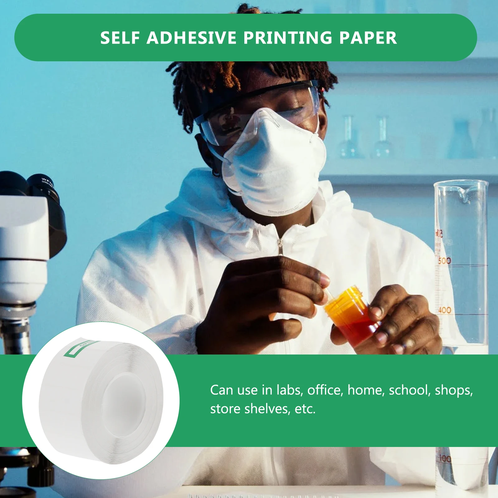 

Self Adhesive Labels for Test Tubes File Folders White Background Price Sticker Rectangles Lab Use Safe