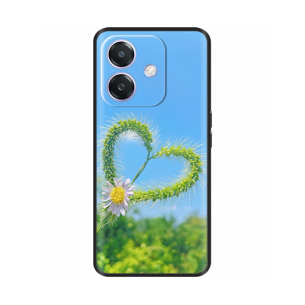 Black Silicone Case for Oppo A3x A3 A40 4G A60 5G Soft TPU Silicone Painted Bumper Shockproof Cover Protective Phone Cases Coque