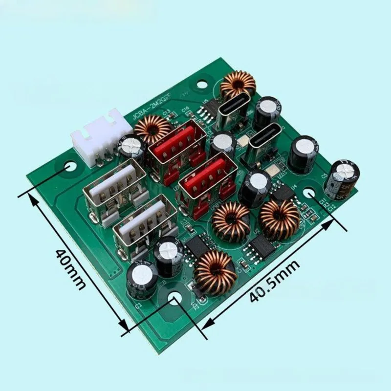 ABGI-Lade-Power-Mod 4USB mit 2 Typ-C PD-Schnellladeplatinen, USB-Schnelllade-Lithium-Batterie-Energiespeicher-Stromversorgung – Detail 7