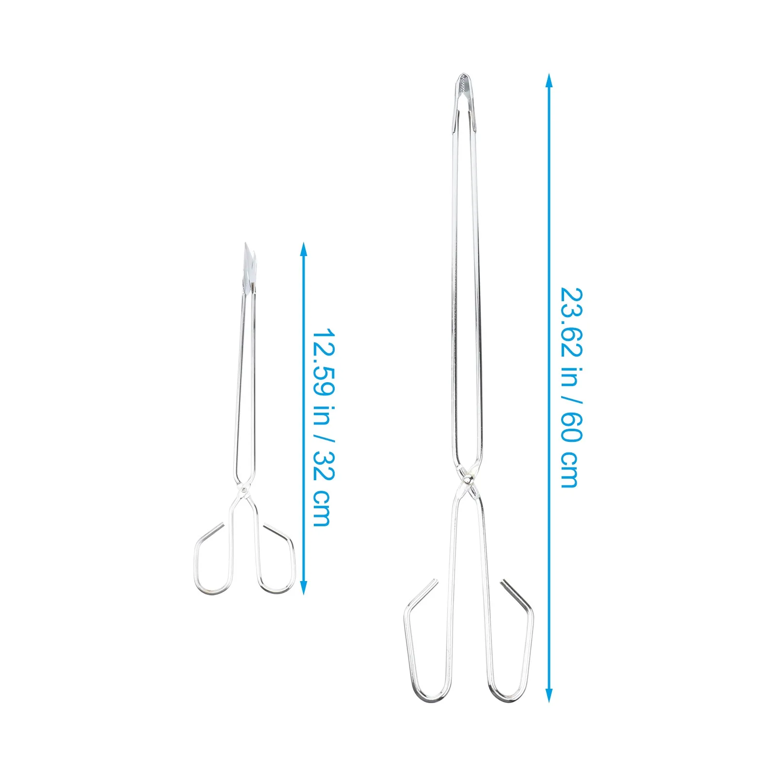 2Pcs Stainless Steel Garbage Clip Locking Pick Up Tool for Yard Bbq Camping Picnic Hiking Trash Pickup Garbage Clip