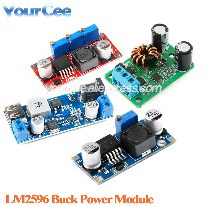 LM2596 LM2596S DC-DC Step Down Buck CC CV Power Module LED Driver Battery Charger ADJ LM2596S Constant Current Voltage LM2587