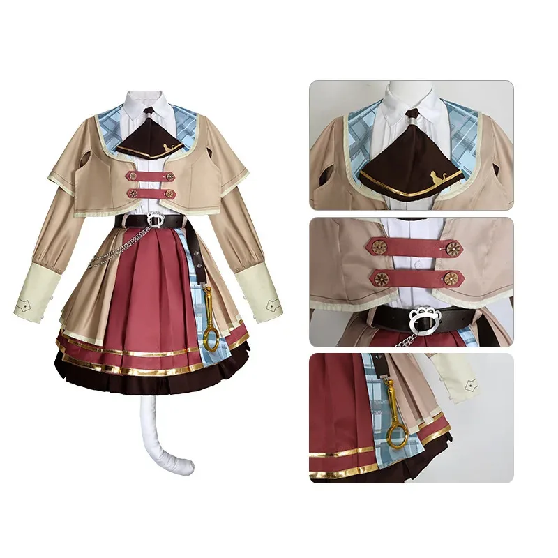Anime Projec Sekai KOHANE AZUSAWA 5th Anniversary Card Cosplay Khn VBS Weekend Garland Halloween Costume for Womena;2,c'4,h.