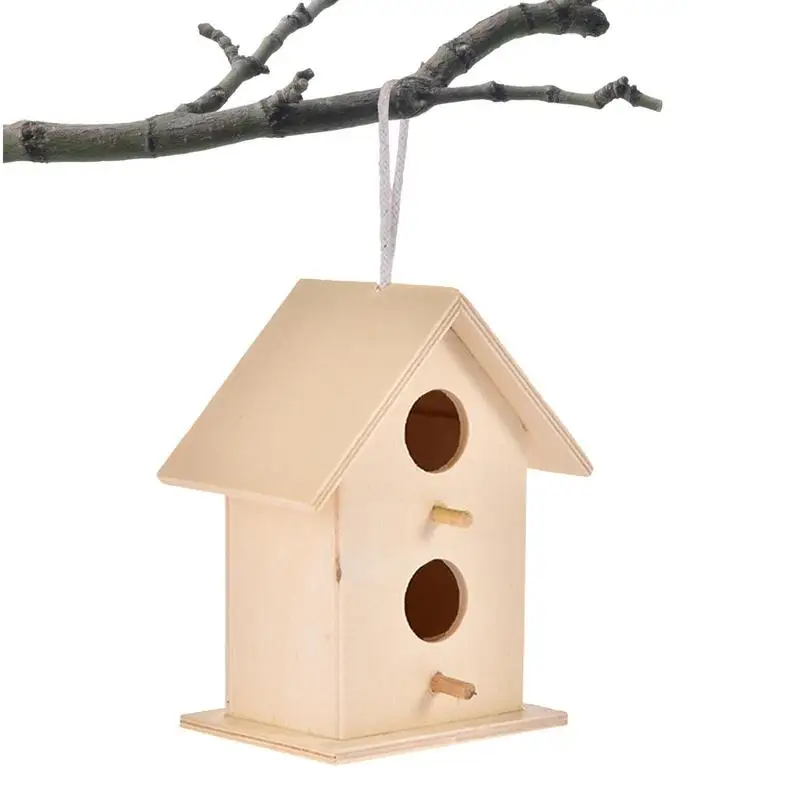 DIY Bird House Outdoor Hanging Bird Nest Home Decoration Gardening Decoration BW